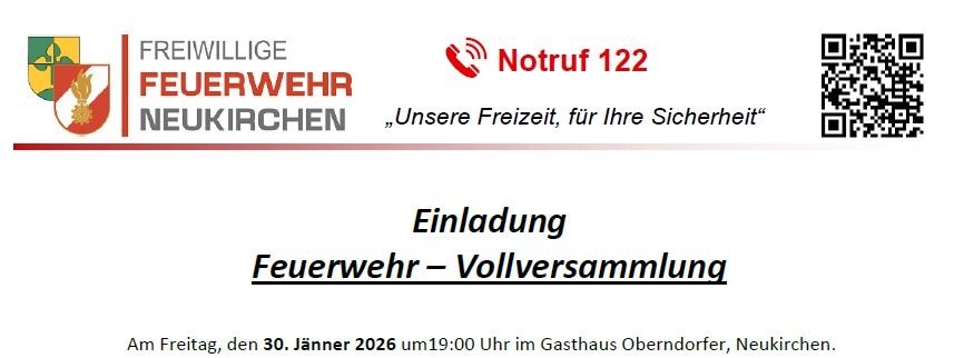Einladung Vollversammlung